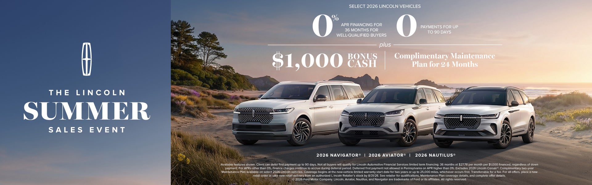 The Lincoln Summer Sales Event 